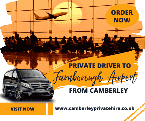 Private Driver to Farnborough Airport from Camberley